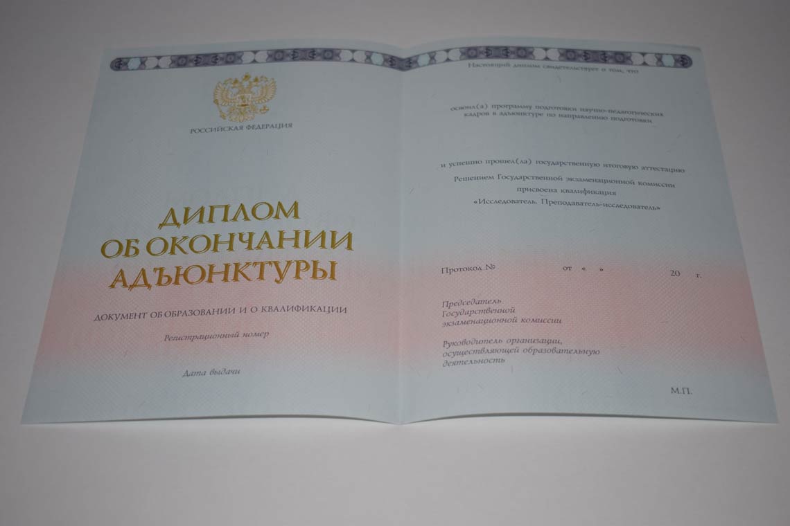 Диплом Адъюнктуры 2014-2025 в Октябрьском
