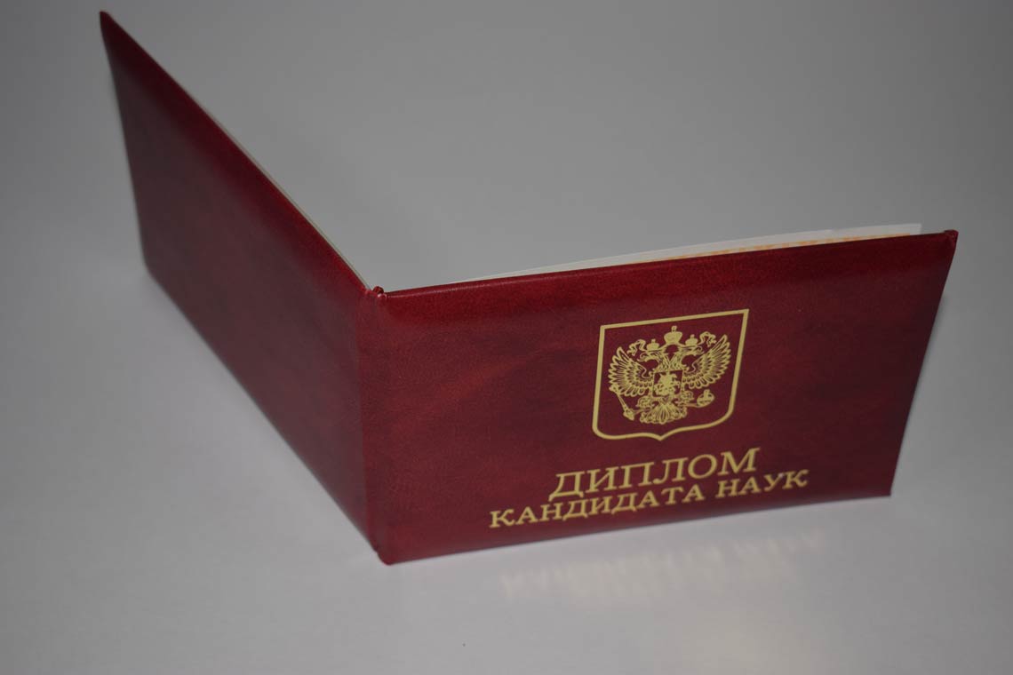 Диплом Кандидата Наук 2017-2025 в Октябрьском корка